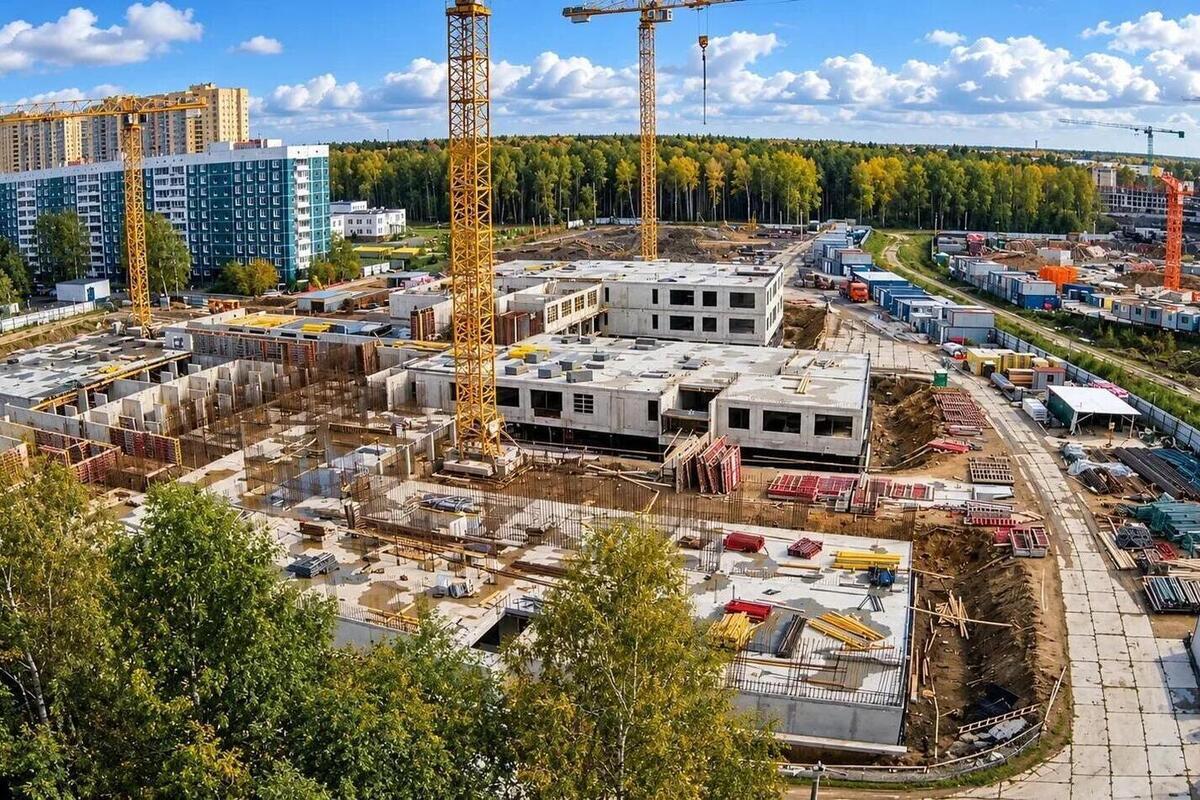 В Новом Девяткино готов фундамент для одной из самых больших школ региона