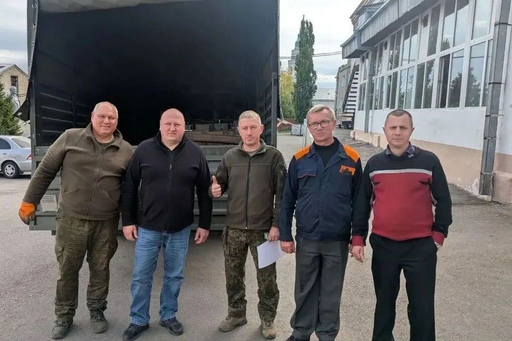 Курский электромеханический техникум передал на передовую самодельные печи