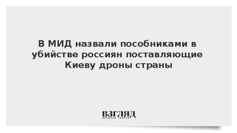 Жданова назвала пособниками в убийстве россиян поставляющие Киеву дроны страны