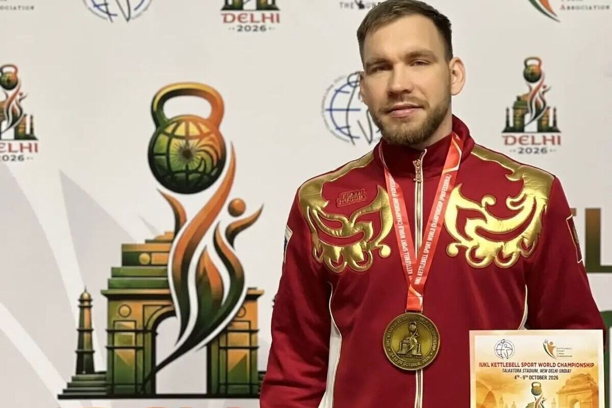 Рязанский спортсмен Иван Кулаков стал чемпионом мира по гиревому спорту