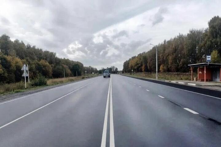 Во Владимирской области обновили участок дороги от деревни Масленка до села Новоалександрово