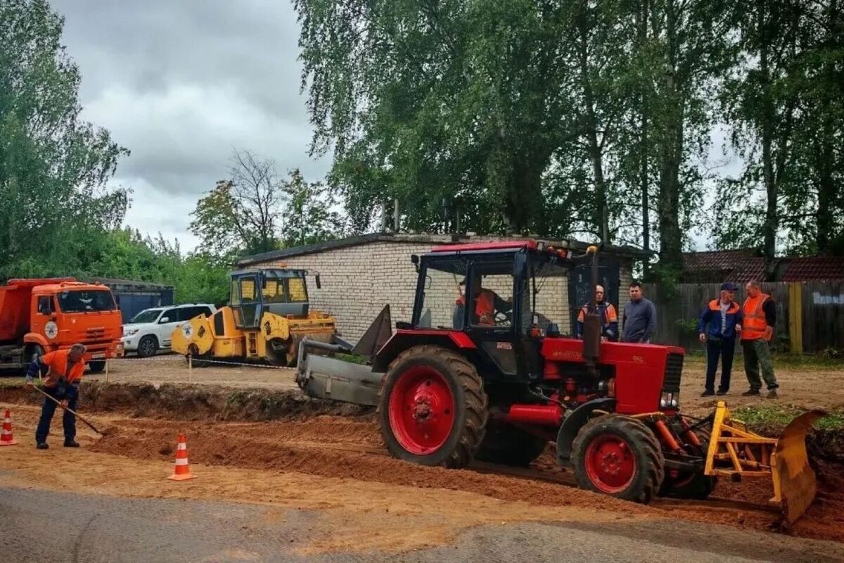 В Костроме продолжается капитальный ремонт участка Южный улицы