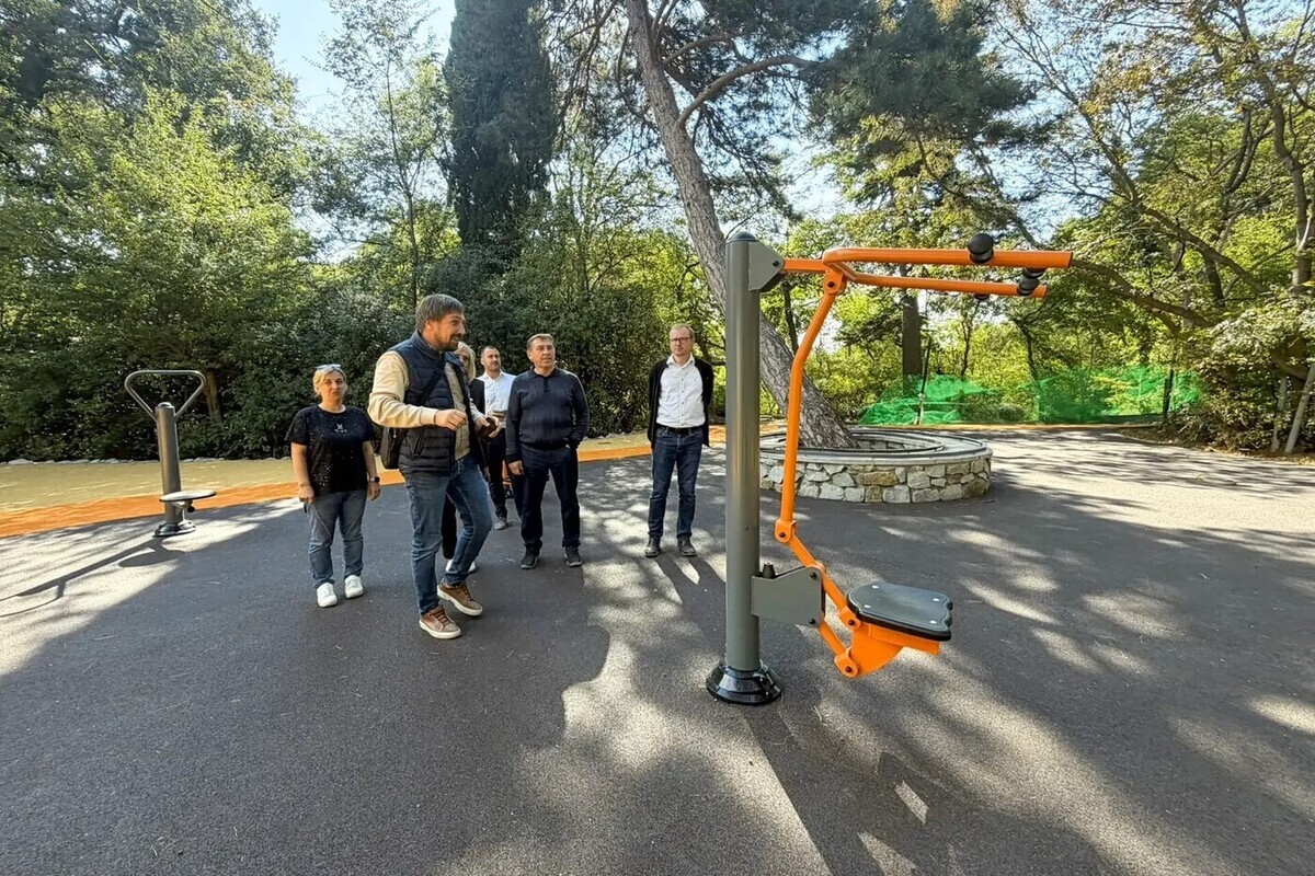 Ремонт парка «Ясная поляна» в Гаспре завершён на три четверти