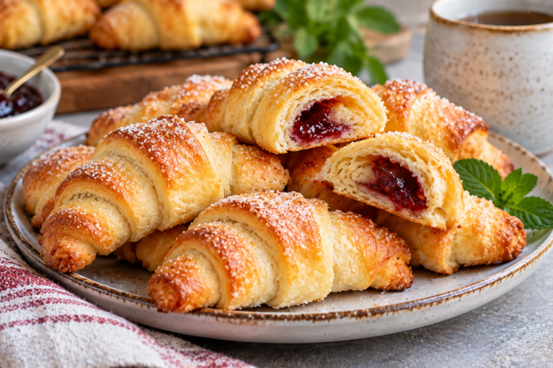 Круассаны теперь не покупаю: пеку рогалики из творога — пышная вкуснятинак чаю и на перекус