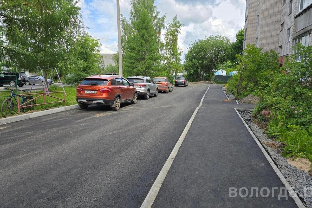 Ремонт всех дворов, запланированных на год, завершен в Вологде