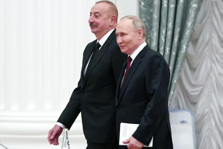 Алиев, Путин и Бердымухамедов пообщались в кулуарах саммита СНГ