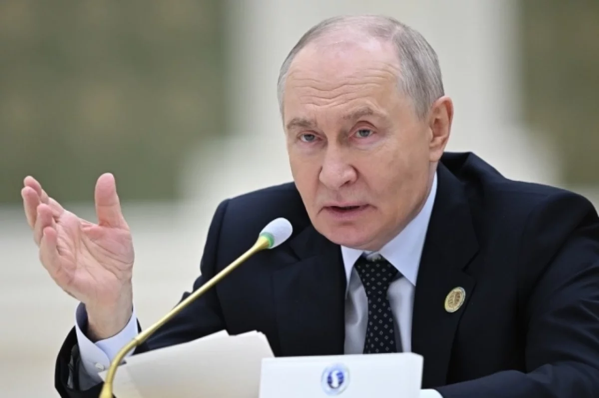 Путин: обмеление Каспия в РФ составило около 20 000 квадратных километров