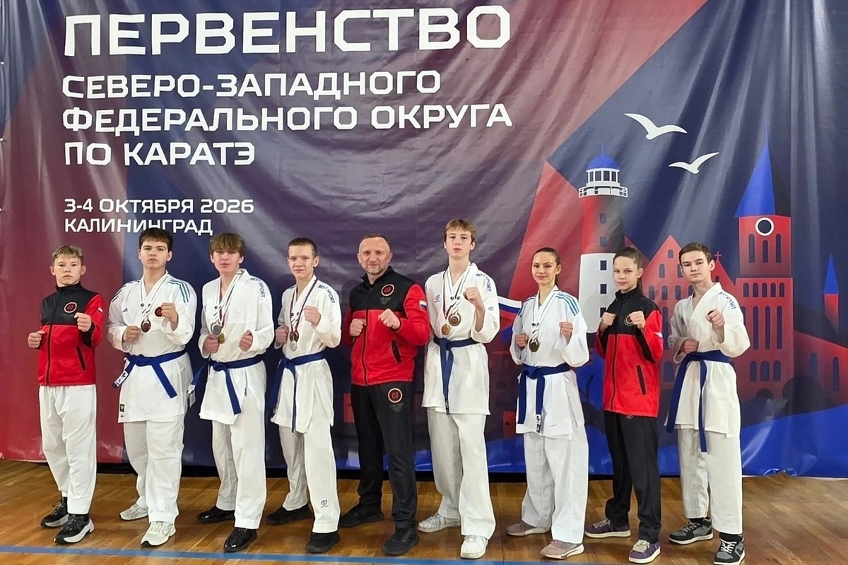 Новгородские каратисты привезли с окружных соревнований девять медалей