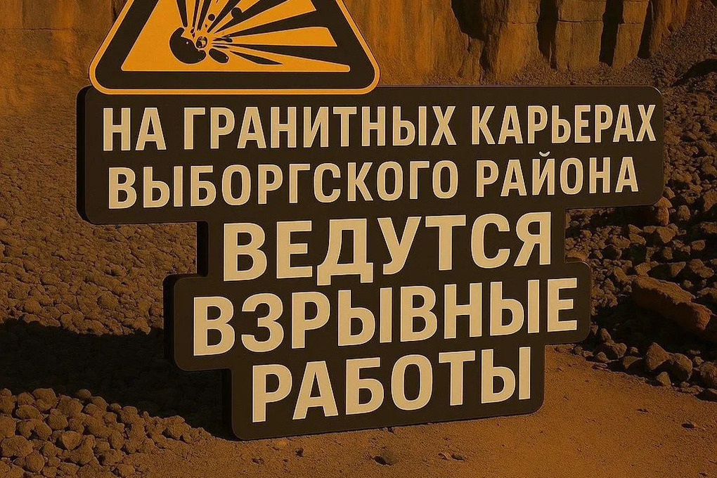 В карьере Каменногорского поселения с 8 до 17 часов 10 октября будут взрывать