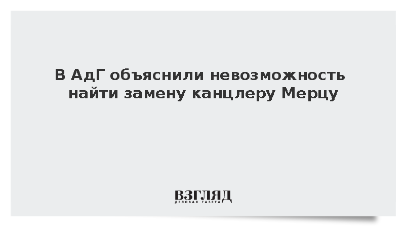 Депутат АдГ Зингер: Правящие партии Германии не могут найти преемника Мерцу