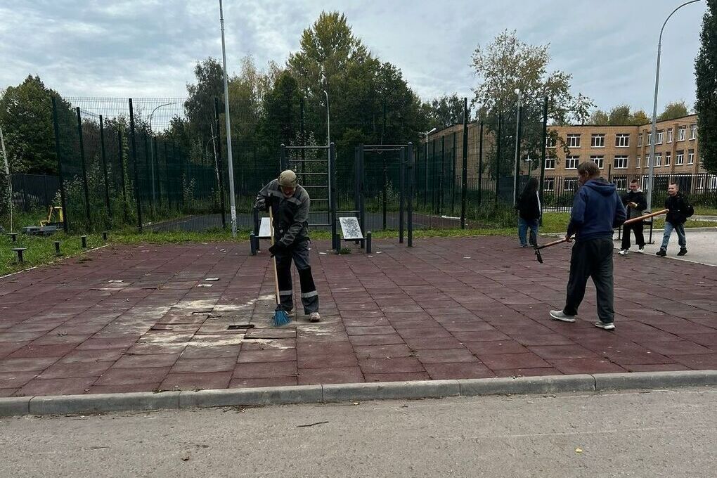 В Рязани спортивные школы присоединились к месячнику по благоустройству