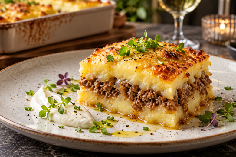 Запеканка «Картофельный хит» с фаршем — все продукты знакомые, а вкус кремовый, нежный и уютный
