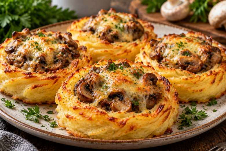 Картофельные гнезда с грибами «Привет из Белоруссии»: вкуснятина на ужин или даже на праздник
