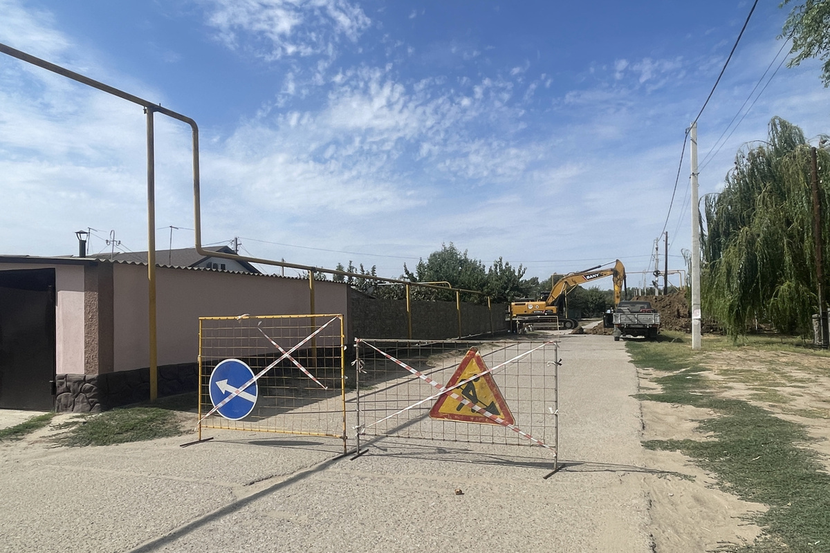 Под Волгоградом продолжаются работы по строительству нового водопровода