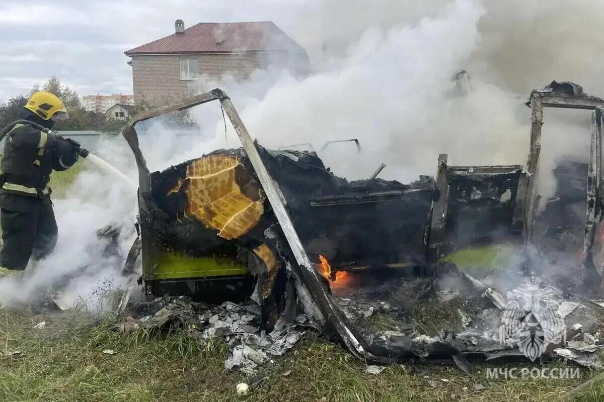 В Новгородском округе сгорел легковой автомобиль