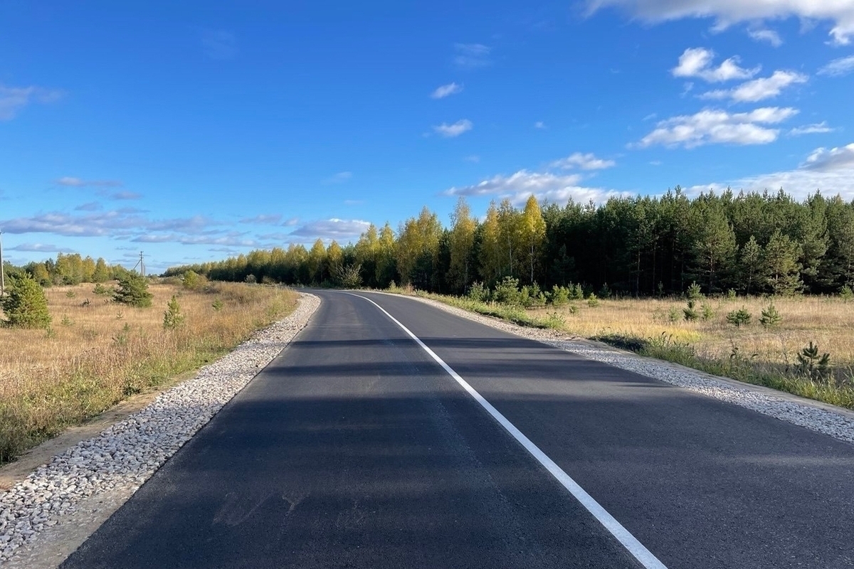 В Пензенской области отремонтировали участок дороги регионального значения «Русский Камешкир – Бегуч»