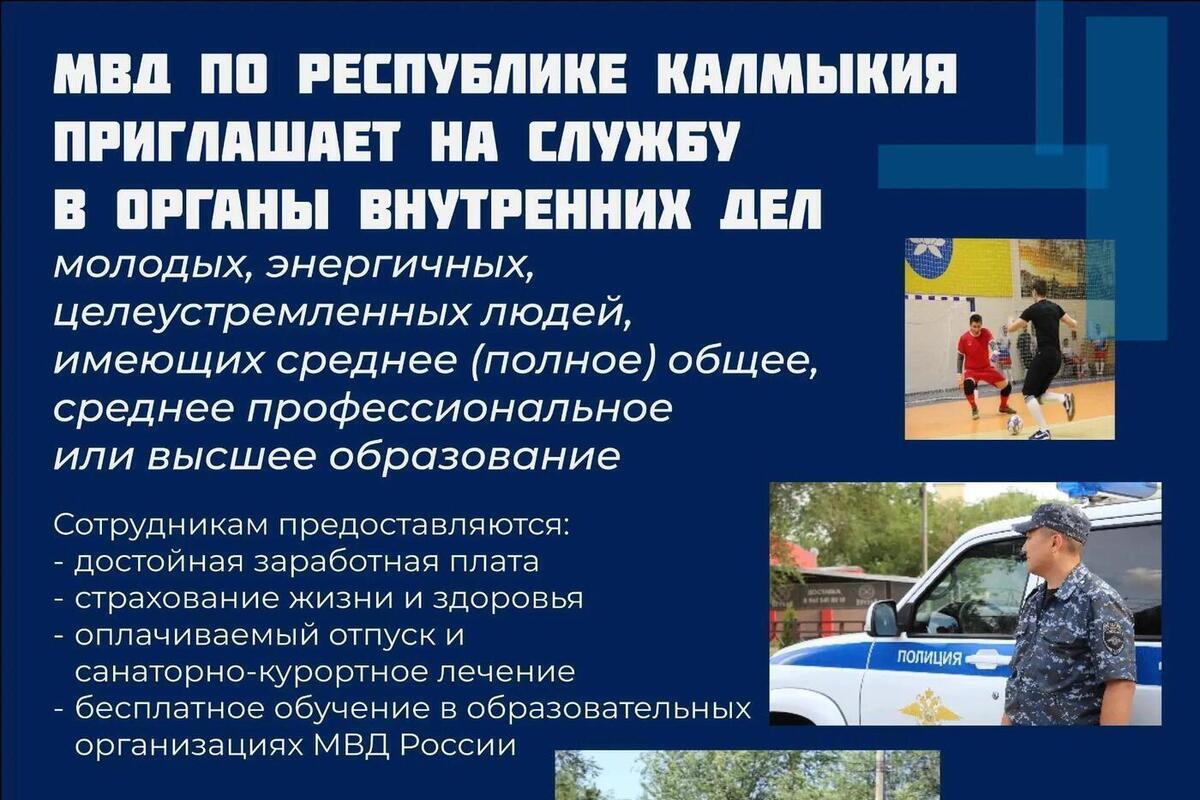 Полицейские Калмыкии рассказали школьникам о перспективах обучения в профильных вузах