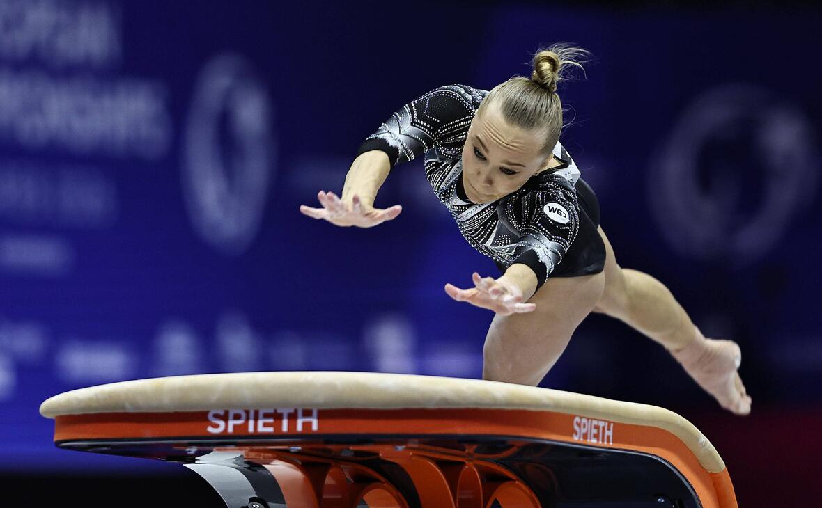 Мельникова завоевала золото чемпионата Европы в опорном прыжке