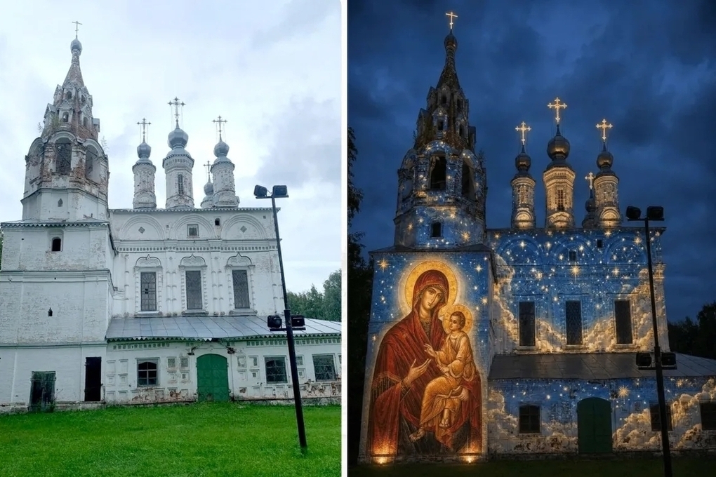 Храмы Великого Устюга засветятся картинами благодаря архитектурной подсветке