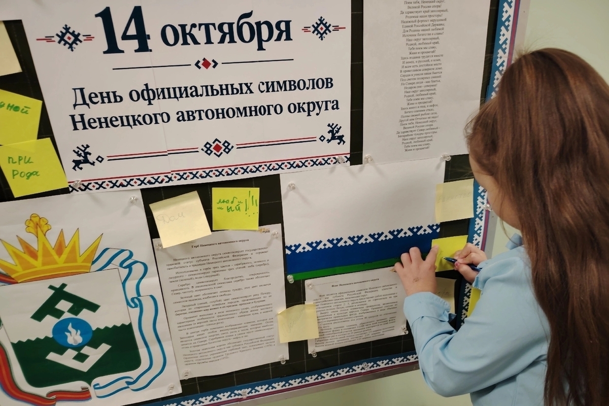 В школах и колледжах НАО одновременно исполнили гимн округа