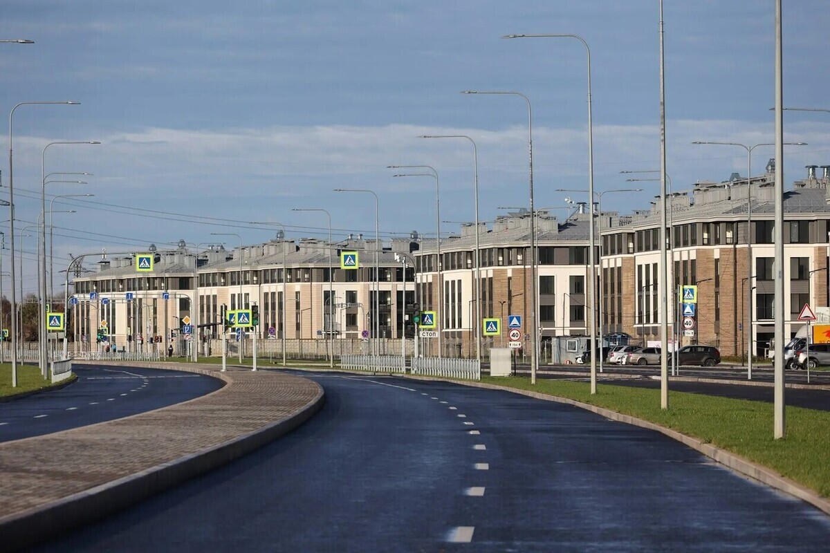 В Петродворцовом районе открыли новый участок проспекта Ветеранов