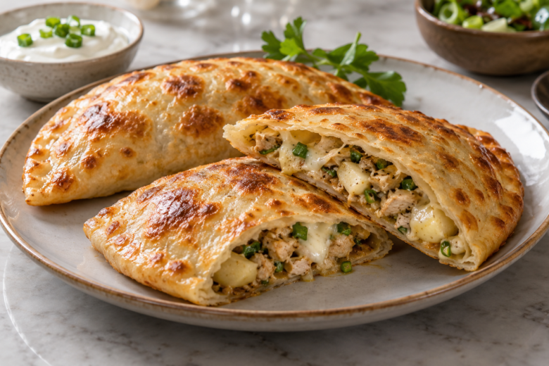 Самое вкусное чуду с курицей и вареной картошкой: простой рецепт с тестом на кефире