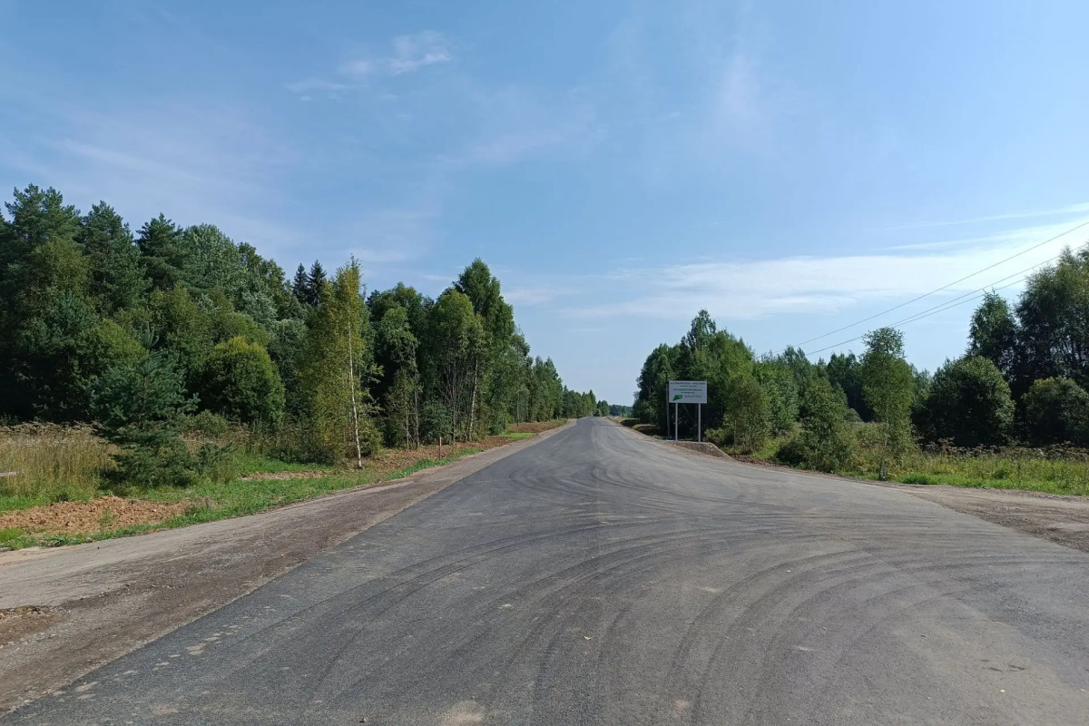 Участок трассы Фоминское – Красново в Шекснинском округе приведен в порядок