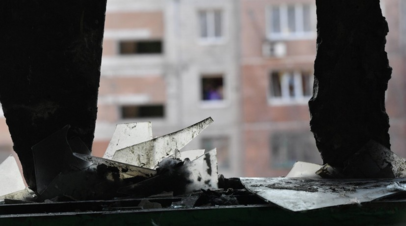 В Калуге осколки сбитого БПЛА повредили остекление квартиры в многоэтажке