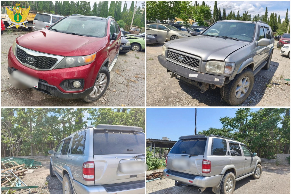 В Алуште конфискованные иномарки передали военным в зону СВО