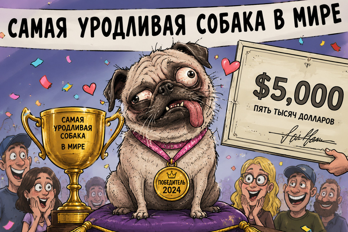 Самой уродливой в мире собаке заплатили 5 тыс. долларов