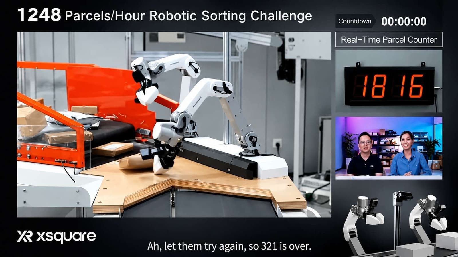 Робот X Square Robot отсортировал 1816 посылок за час — на 45% больше показателя Figure AI