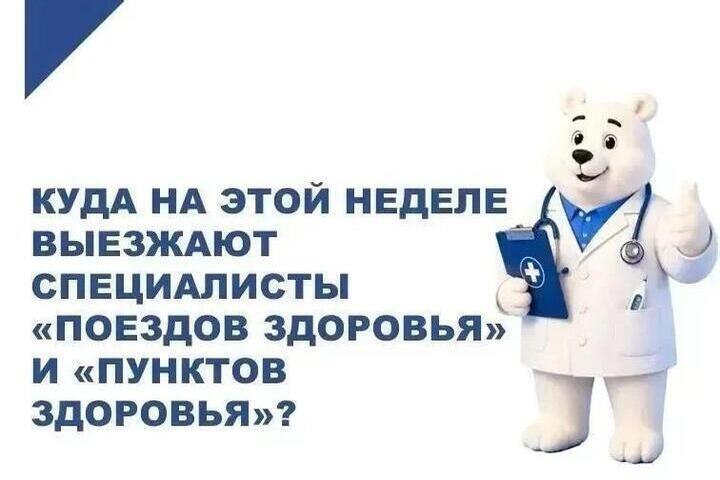 Куда приедут «Детский доктор» и «Кардиопоезд» на этой неделе