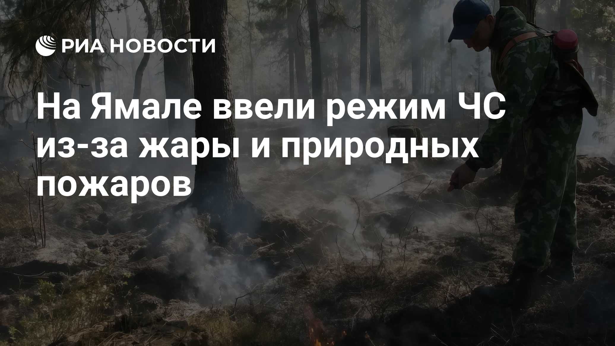 На Ямале ввели режим ЧС из-за жары и природных пожаров