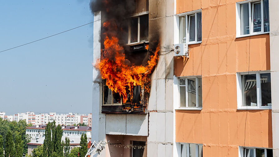 В Москве произошел пожар в жилой многоэтажке