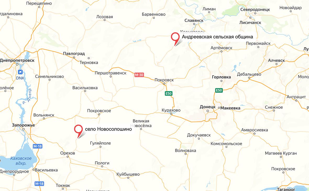 Минобороны сообщило о взятии Андреевской общины и Новосолошино