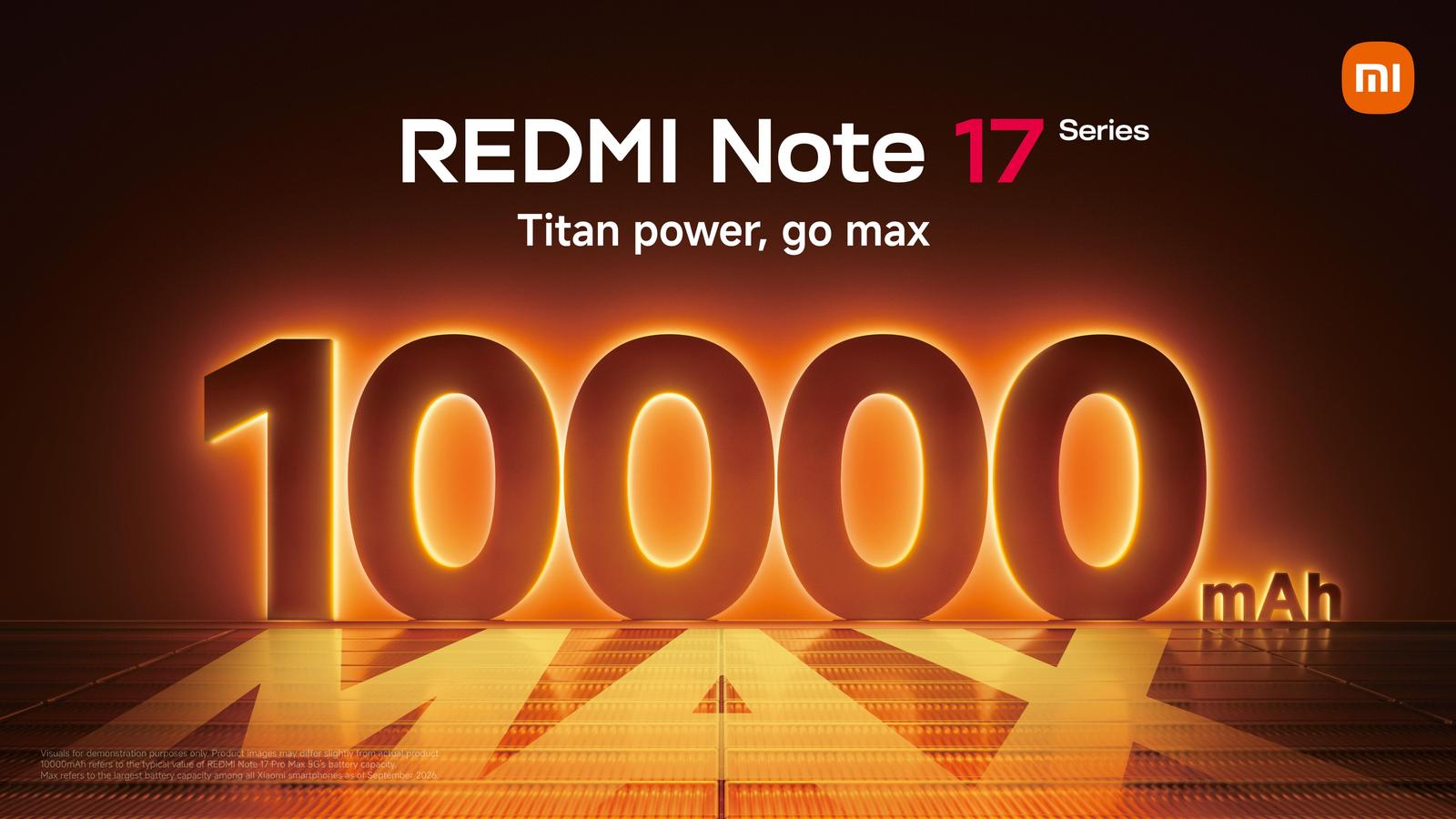 Первый смартфон Xiaomi с батареей 10 000 мАч. Redmi Note 17 Pro Max выходит на глобальный рынок 27 августа