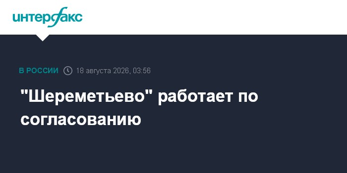 "Шереметьево" работает по согласованию