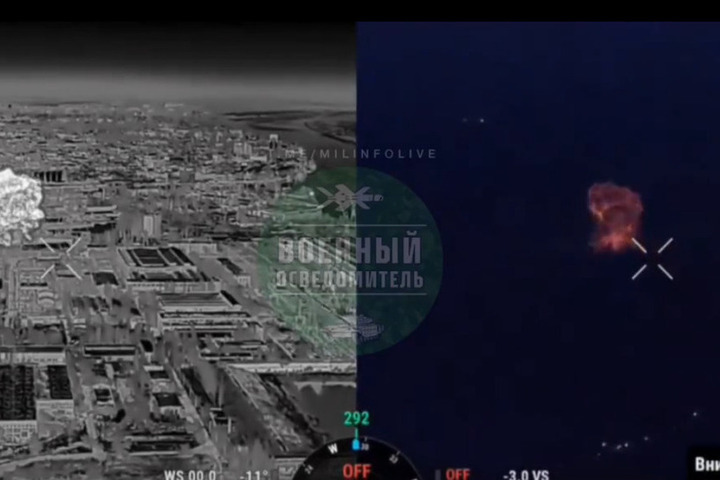 Удар ФАБ-3000 по позициям ВСУ в Херсоне сняли на видео