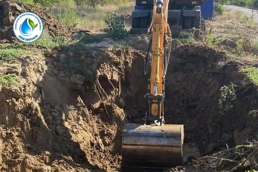 Специалисты «Воды Запорожья» устранили аварию на сети водоснабжения в Мирном