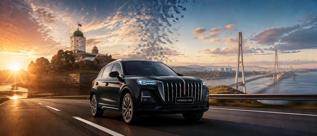 От Балтики до Японского моря: Hongqi HS5 отправится в 10-тысячный пробег через всю Россию