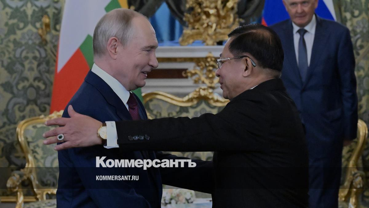 Путин встретился с президентом Мьянмы в Кремле