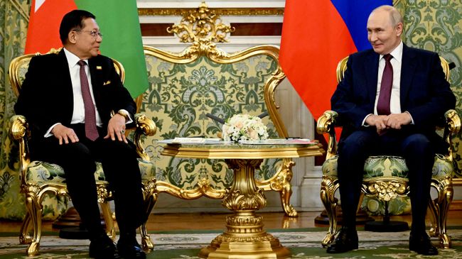 Путин назвал президента Мьянмы другом России