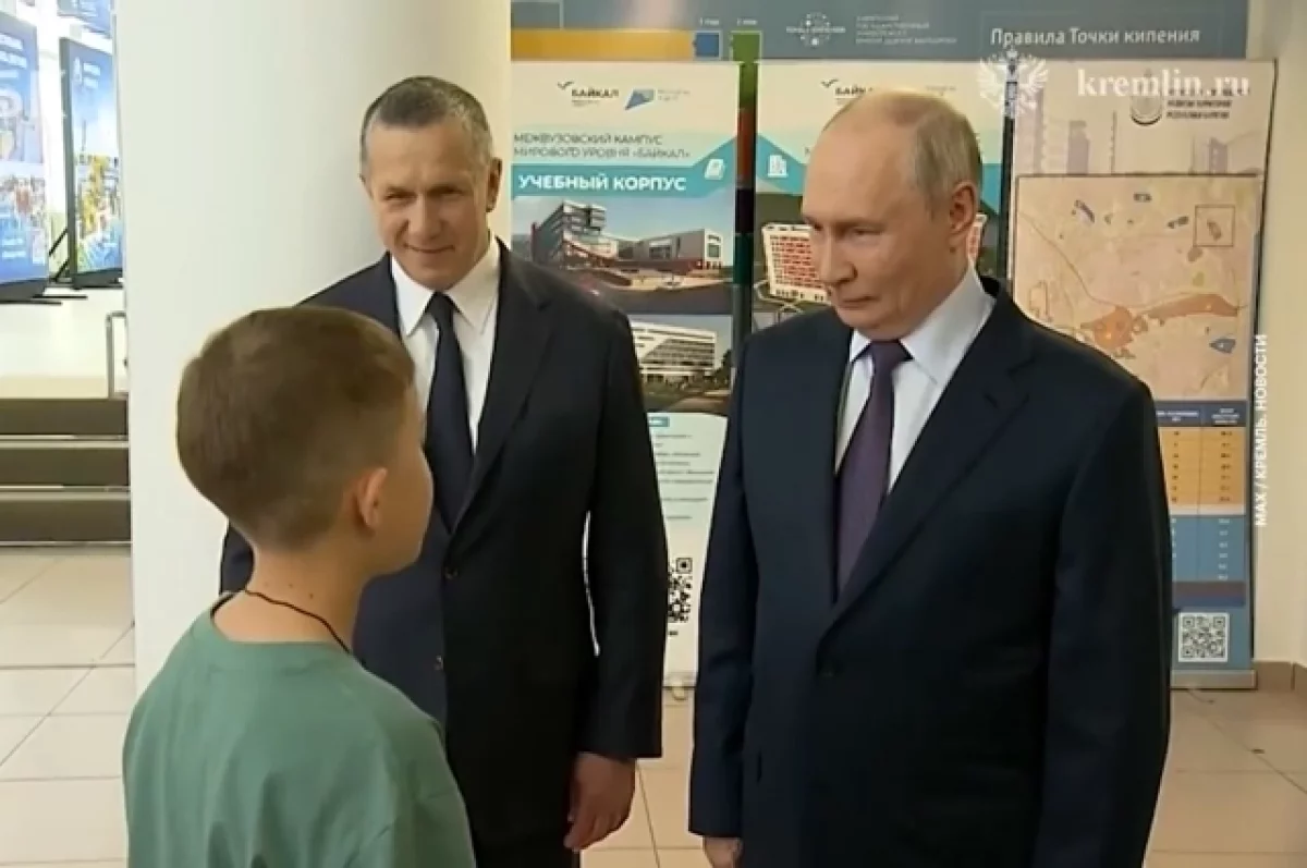 Путин ответил на просьбу школьника из Бурятии поступить в военное училище