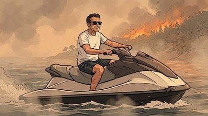 «Посмешище на гидроцикле»: западные СМИ — о пиар-катастрофе Макрона
