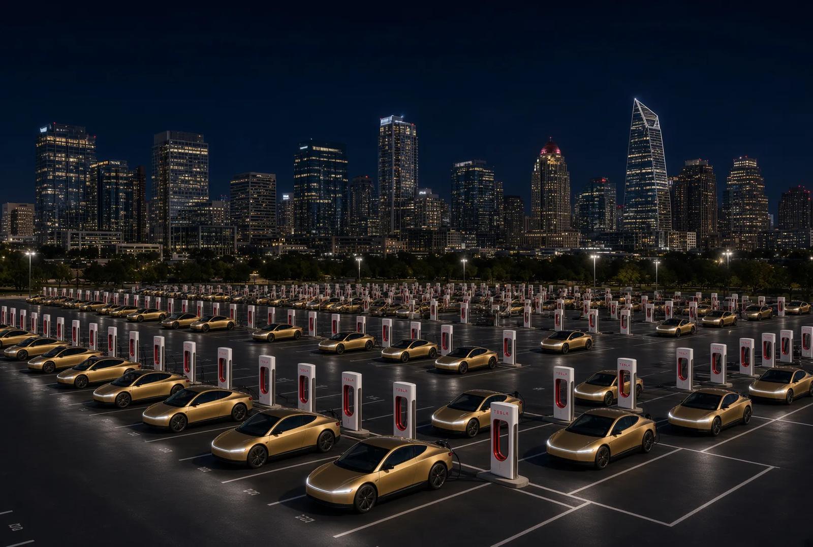 Будущее как в фантастических фильмах: Tesla Cybercab будут не только сами ездить по городу, но и заряжаться беспроводным способом