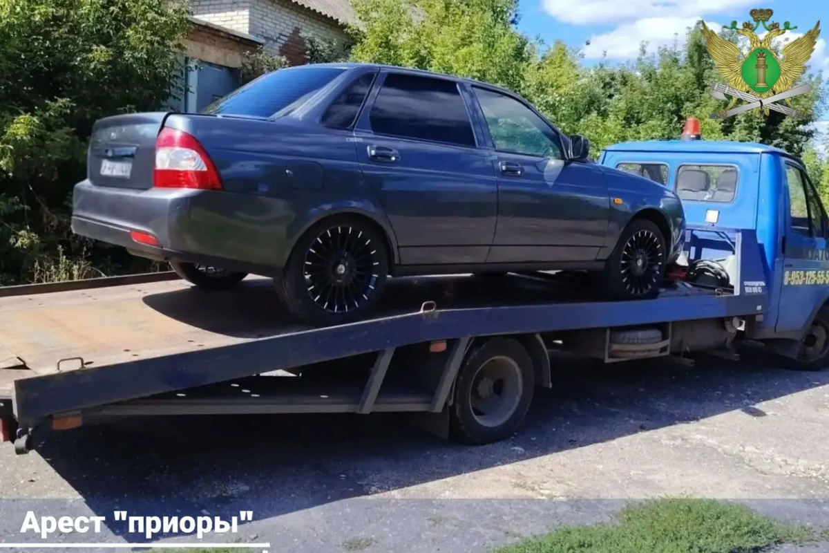 В Тамбовской области приставы арестовали «Ладу» должника с 72 штрафами