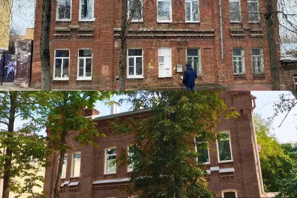 В Калуге отремонтировали редкий дом в неоготическом стиле