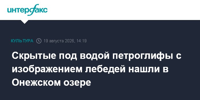 Скрытые под водой петроглифы с изображением лебедей нашли в Онежском озере