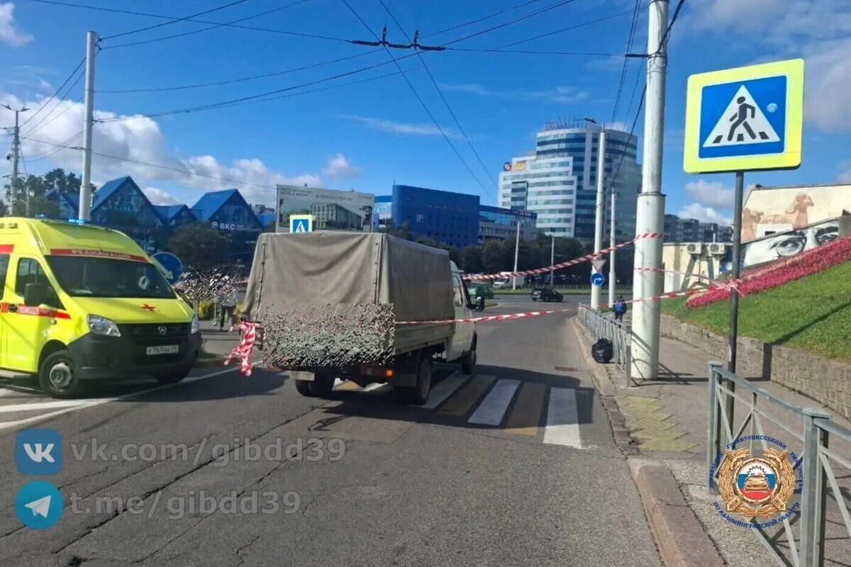 На Московском проспекте в Калининграде «Газель» сбила пешехода