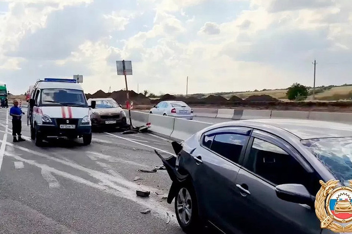 Стала известна причина ДТП с 14 автомобилями в Ростовской области